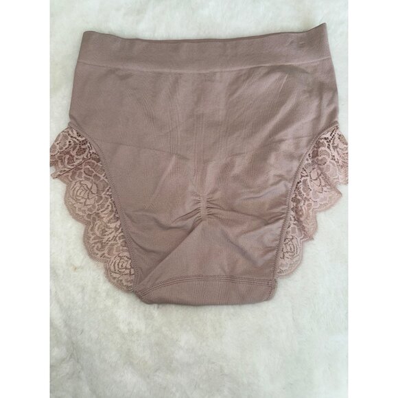 Maidenform size XL Nude Lace High-Waist Briefs Firm Control - Picture 3 of 4